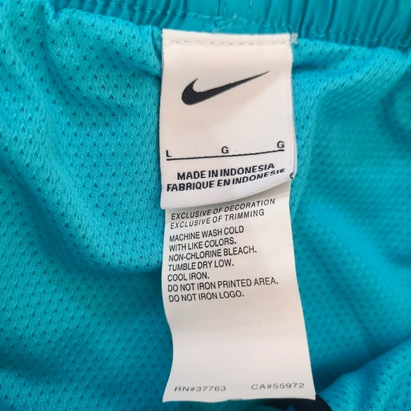 NIKE Swim Essential Lap 5 Volley Blue Shorts - Picture 9 of 13